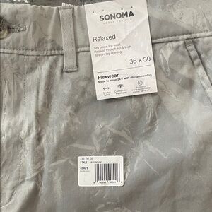 SONOMA Relaxed Fit Men's Pants - Light Gray
